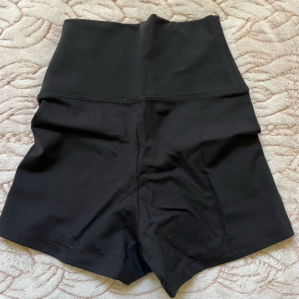 black spandex shorts